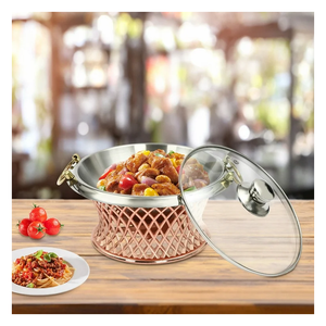 เครื่องอุ่นอาหารแบบโบราณสำหรับโรงแรมร้านอาหารจัดเลี้ยงงานปาร์ตี้ใช้เสร็จหรูหราและดูเป็นมืออาชีพ - Product Image 4