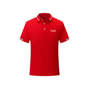 Alta calidad 100% algodón hombres para Polo camiseta personalizable 220 gramos patrón sólido Logo en blanco deportes Golf camisa de punto - Product Image 1