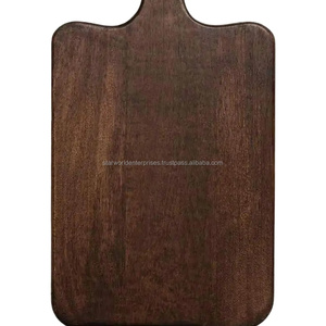 Planches à découper en bois d'acacia pour couper les légumes et la viande Surface de coupe Planche en bois massif Planche artisanale Cuisine rustique - Product Image 1