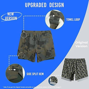 Short de sport court pour hommes été tricot décontracté mi-long Slim Straight Loose Beach Shorts - Product Image 6