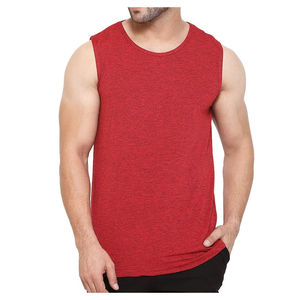 Seamless Polyester/Cotton Breathable Fitness Vest Lightweight & Anti-Odor Casual Bodybuilding Tank Top Factory Direct Supply - Product Image 1