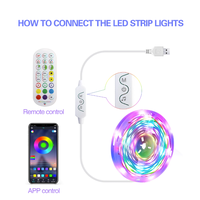 Bande LED RGB XSY S189 avec télécommande Wi-Fi, étanche IP67, PVC, garantie 10 ans, usage résidentiel, CRI 90, 5000K, SMD2835, blanc pur