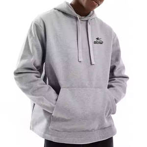 Sudaderas con capucha de gran tamaño personalizadas Sudaderas con capucha de gran tamaño sólido Casual Hip Hop Streetwear Sudadera con capucha de gran tamaño - Product Image 1