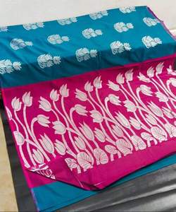 Venta al por mayor de saris de seda para ocasiones especiales-Ropa étnica elegante - Product Image 5