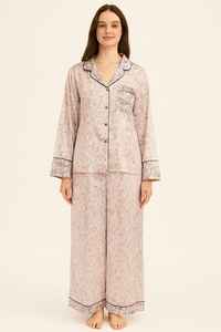 Conjunto de pijama para mujer, 2 piezas, pantalones superiores - Product Image 4