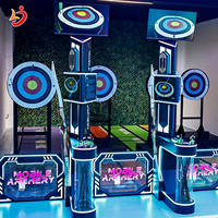Simulateur de tir à l'arc interactif numérique LiangJia pour parc d'attractions intérieur, machine de divertissement à monnayeur en anglais