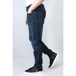 กางเกงยีนส์เดนิมเอวกลาง ALAN Dennis สำหรับผู้ชายพร้อมโลโก้แบบกำหนดเอง - Product Image 2