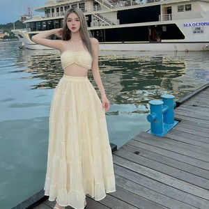 ชุดฤดูร้อนเสื้อผ้าทะเล3ชิ้นสำหรับผู้หญิงสวมใส่ง่ายแฟชั่นธรรมชาติซักได้บรรจุภัณฑ์ตามต้องการผู้ผลิตจากเวียดนาม - Product Image 2