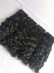 100 cuticules alignées, paquets de cheveux bouclés fumés, non traités Remy vierge péruvien brut malaisien indien Temple Hair, vente en gros - Product Image 2