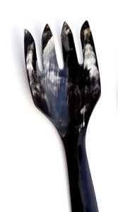 Handmade Smooth Buffalo Horn Spoon Lightweight Wood Kitchen <b>Accessory</b> Natural Texture for Serving Appetizers Dips Custom <b>Power</b> - Product Image 4