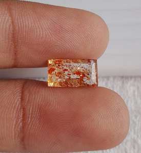 Hermoso 100% Natural Muchos Pretty Color Multi Flakes Sunstone 6.50X11.50 MM Lleno de copos de arco iris Piedras preciosas genuinas a granel - Product Image 4