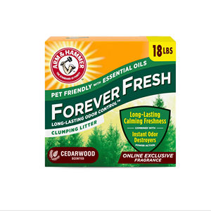 Arm & Hammer Forever Fresh litière agglomérante pour chat en bois de cèdre, MultiCat 18lb, animaux domestiques avec huiles essentielles - Product Image 1