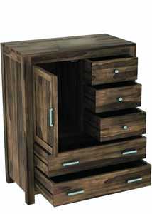 ตู้ไม้หลายลิ้นชักสำหรับห้องนอนและห้องนั่งเล่นหน่วยเก็บของอเนกประสงค์สำหรับใช้ในบ้านบ้านไร่และโรงพยาบาล - Product Image 5