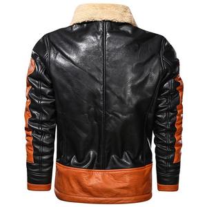 Chaqueta de cuero genuino estilo motorista clásico para hombre diseño resistente con cierre de cremallera y cuello de solapa - Product Image 2