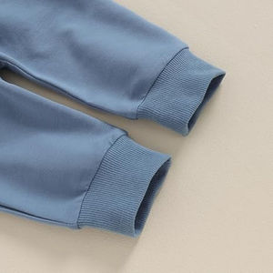 Conjuntos de chándales con capucha para invierno lisos y gruesos y cálidos de lana de algodón 430 GSM personalizados para niños al por mayor para invierno - Product Image 6