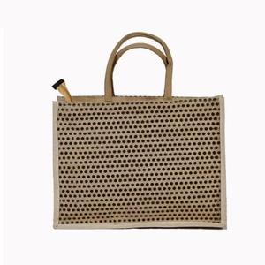 ปอกระเจาถุงช้อปปิ้ง100% ที่มีคุณภาพที่ดีที่สุดราคาขายส่งถุงปอกระเจาที่กำหนดเอง MOQ สไตล์ถุงช้อปปิ้งส่งออกจากประเทศบังคลาเทศ - Product Image 4