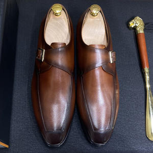 Zapatos Formales de Cuero con Diseño Moderno y Plantilla de Malla Transpirable para Eventos Empresariales y Uso Diario de Hombres - Product Image 1