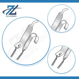 Retractor Parker Manual para Pinza Lowman, Instrumentos Quirúrgicos de Acero Inoxidable, 850 mm, Cirugía General, Certificado CE, Pakistán - Product Image 4