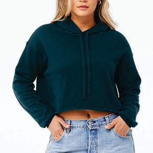2025 nouvelles femmes vêtements confortable haut court sweats à capuche vente chaude qualité supérieure haut court sweats à capuche à vendre sweats à capuche pour femmes - Product Image 5