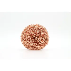 High Quality Scrubbers Copper Plated Stainless Steel Scourer Cleaning Ball about 40g For Kitchen Cleaning