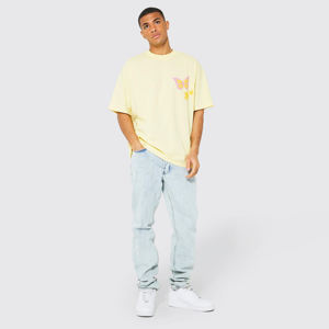 T-shirt streetwear pour homme en coton 100% personnalisé, imprimé en mousse 3D, respirant, séchage rapide, coupe classique, logo de designer, motif uni - Product Image 4