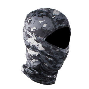 Venta al por mayor logotipo personalizado acanalado tejido camuflaje personaje pasamontañas invierno máscara facial térmica Unisex transpirable impermeable al aire libre - Product Image 2