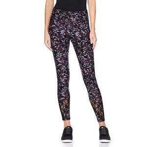 Custom Logo Women's Yoga <b>Leggings</b> Breathable High Waist Elastic Pants with Print <b>Pockets</b> <b>Leggings</b> Gym - Product Image 5