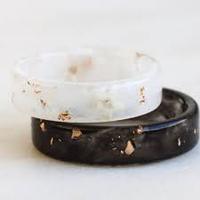 Bunte Acryl harz Chunky Ringe für Frauen, Trendy Y2K Style Einzigartige Kunststoff und transparente Stapel ringe