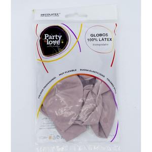 Globos de Látex Party Love de 45 cm, Color Rosa Pastel, 6 Piezas por Bolsa, Biodegradables - Product Image 1