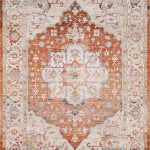 Alfombra Turca Adiva, Tejida a Máquina con Jacquard, 36 Pulgadas, Patrón Geométrico, Lisa, Lavable, con Base de Algodón Antideslizante, Venta al Por Mayor - Product Image 1