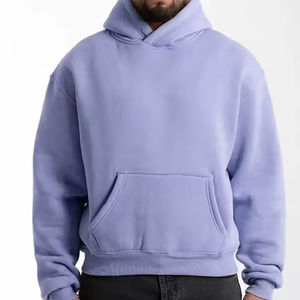 Vente en gros de sweats à capuche légers pour hommes couleur personnalisée surdimensionné séchage rapide respirant basiques coton mélangé vente à chaud sweats à capuche pour hommes - Product Image 2
