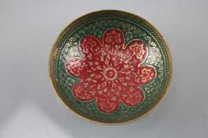 ชุดชามเคลือบทองเหลืองสำหรับเสิร์ฟชิ้นดีไซน์อินเดีย - Product Image 3