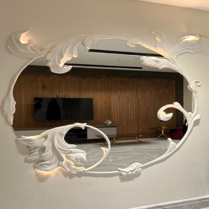 Wall Mirrors Home Decor Modern Newly Design Home Accent Gold butterfly and Flower Mirror Wall for Wholesale - Product Image 2