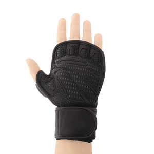 Gants de fitness d'entraînement ventilés avec logo personnalisé de haute qualité Gants de gymnastique unisexes pour l'haltérophilie et le soutien du poignet de haute qualité. - Product Image 3