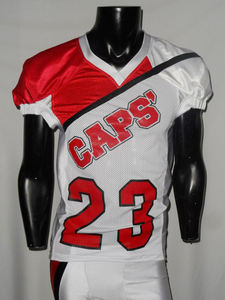 Ensemble d'uniformes de maillot de football américain personnalisés pour hommes à manches courtes 100% polyester de haute qualité - Product Image 5