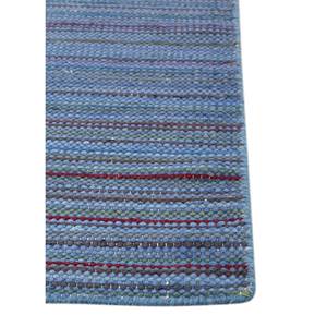 Abrash Blue Striped Wool Jute <b>Rug</b> Large Area 9x12 Rectangle for Home Use in Entryway <b>Bedside</b> or Hallway-Model ADWL-13100 - Product Image 4