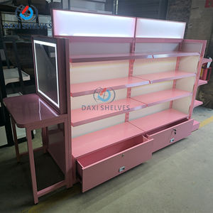 איפור לוח מתלה קוסמטיקה אולמות תצוגה קוסמטיים לעמוד עם אורות הוביל - Product Image 1