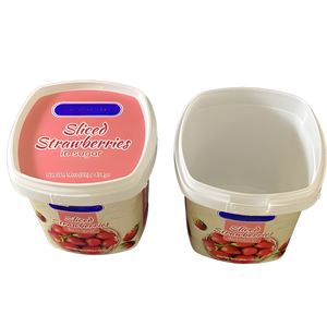 DOK595 Special Design 595ml Tamper Evident PP IML <b>Cup</b> with Lid for Milk Ice Cream Cookie Chocolate Food Packaging - Product Image 6