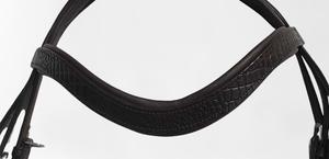 Brida de cuero negro de alta calidad con relleno suave de PVC duradero y hardware S.S Excelente precio para producto de equitación - Product Image 2