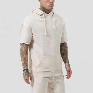 Custom Logo <b>Hoodies</b> and Shorts Set for <b>Men</b> Cotton <b>Running</b> <b>Men</b> Tracksuit <b>Men</b> Short Set High Quality Cheap Price - Product Image 4