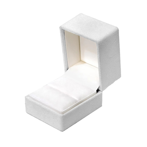 Yongda Velvet & Suede Rectangle Ring Box pour le modèle d'organisateur de bijoux DMS-01R - Product Image 1