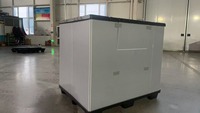 Caisse automobile pliable en polypropylène avec couvercle en carton ondulé, facile à utiliser, boîte palette en plastique polypropylène