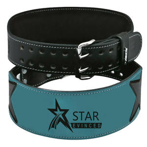 El mejor diseño Durable cuero de vaca Powerlifting cinturones de levantamiento de pesas gimnasio hebillas de cuero para levantamiento de pesas - Product Image 4