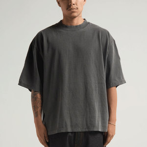 เสื้อยืดไหล่ตกของผู้ชายวัสดุผ้าฝ้ายและโพลีเอสเตอร์คุณภาพสูงทำจากวัสดุคุณภาพสูง - Product Image 1