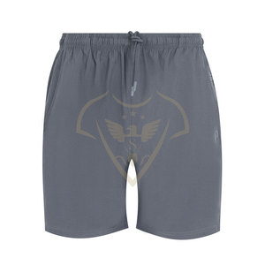 กางเกงขาสั้นลำลองสำหรับผู้ชาย แห้งเร็ว 100% โพลีเอสเตอร์ ผ้าตาข่าย ป้องกันรอยยับ ลายเรียบ ผ้าลูกฟูก เป็นมิตรกับสิ่งแวดล้อม บริการ OEM ไซส์ใหญ่ - Product Image 6