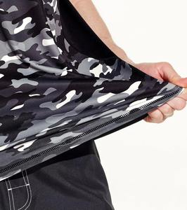 Rashguard pour hommes de qualité supérieure anti-transpiration antibactérien écologique Spandex/Polyester séchage rapide respirant demi manches sport - Product Image 5