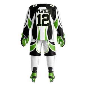 Maillot et short de hockey sur glace personnalisés avec logo par transfert thermique pour équipe sportive 2026 – Uniformes de hockey 100 % polyester - Product Image 3