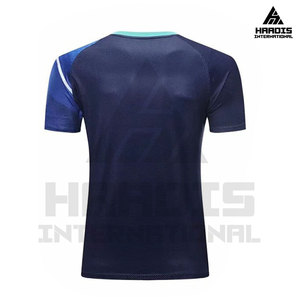 ชุดเครื่องแบบกีฬาเทนนิสโพลีเอสเตอร์,เสื้อยูนิฟอร์มสำหรับผู้ชายพิมพ์ดิจิตอลเสื้อและสั้นพร้อมโลโก้และหมายเลขทีม - Product Image 2