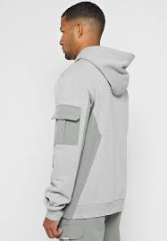 Sweat à capuche long pour homme, respirant, anti-plis, séchage rapide, hiver, uni, avec logo frontal, en molleton coton/polyester, style décontracté urbain - Product Image 3
