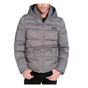 Elegante chaqueta acolchada para hombre, chaqueta de invierno, abrigo de burbujas acolchado, cuello levantado impermeable, ropa de diseñador personalizada para exteriores - Product Image 1